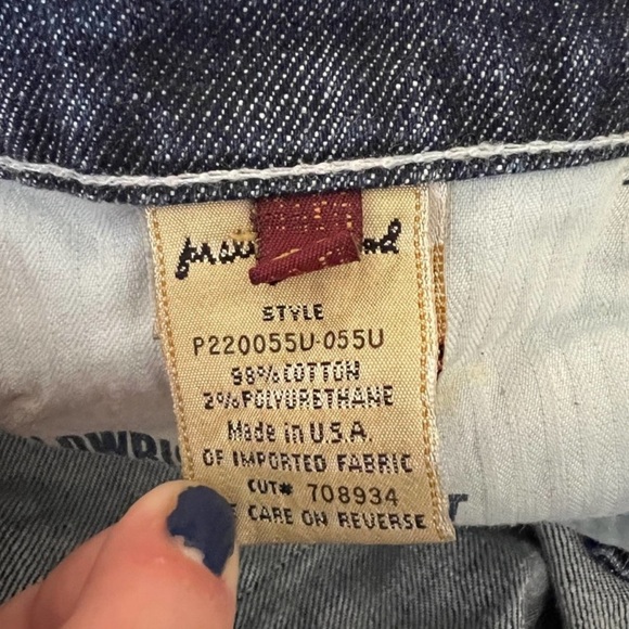 7 For All Mankind Hand Cut Distressed Denim Cutoff Shorts Size 30 Medium Wash - Picture 5 of 5